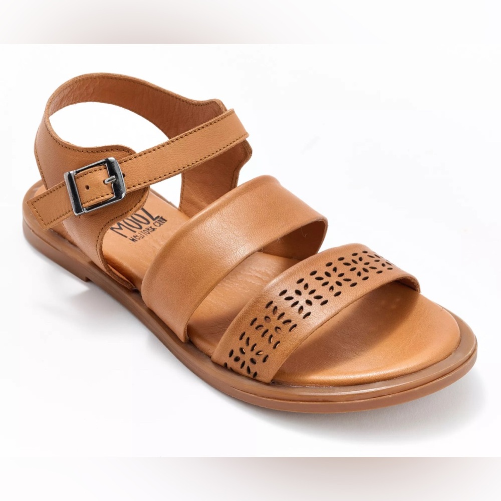 Miz Mooz Leather Ankle Strap Woman’s Sandals Fatima Brandy Size 40 (9-9.5)
